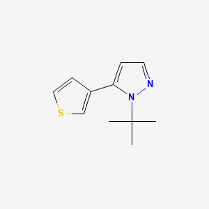 B568061 1-(tert-Butyl)-5-(thiophen-3-yl)-1H-pyrazole CAS No. 1269291-44-2