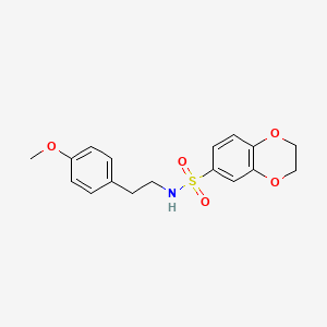 N-[2-(4-methoxyphenyl)ethyl]-2,3-dihydro-1,4-benzodioxine-6-sulfonamide