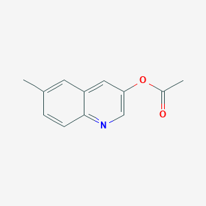 molecular formula C12H11NO2 B5680628 6-methyl-3-quinolinyl acetate 