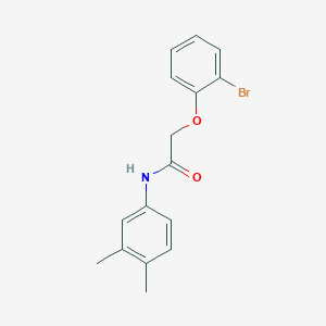 molecular formula C16H16BrNO2 B5680639 2-(2-bromophenoxy)-N-(3,4-dimethylphenyl)acetamide 