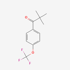 B568064 t-Butyl 4-(trifluoromethoxy)phenyl ketone CAS No. 1263313-09-2