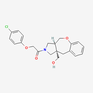 molecular formula C21H22ClNO4 B5680644 [(3aS*,10aS*)-2-[(4-chlorophenoxy)acetyl]-2,3,3a,4-tetrahydro-1H-[1]benzoxepino[3,4-c]pyrrol-10a(10H)-yl]methanol 