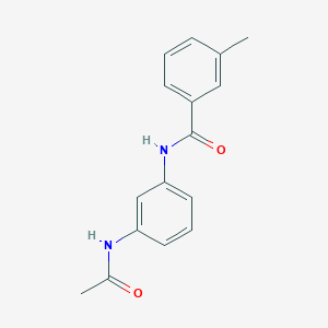 molecular formula C16H16N2O2 B5680647 N-[3-(acetylamino)phenyl]-3-methylbenzamide 