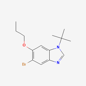 B568065 5-Bromo-1-(tert-butyl)-6-propoxy-1H-benzo[d]imidazole CAS No. 1314985-53-9