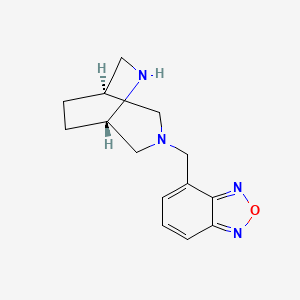 molecular formula C14H18N4O B5680661 4-[rel-(1S,5S)-3,6-diazabicyclo[3.2.2]non-3-ylmethyl]-2,1,3-benzoxadiazole dihydrochloride 