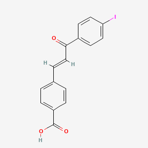 molecular formula C16H11IO3 B5680668 4-[3-(4-iodophenyl)-3-oxo-1-propen-1-yl]benzoic acid 