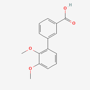 molecular formula C15H14O4 B568070 2',3'-Dimethoxybiphenyl-3-carboxylic acid CAS No. 1215206-70-4