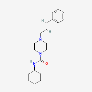 N-cyclohexyl-4-[(2E)-3-phenylprop-2-en-1-yl]piperazine-1-carboxamide