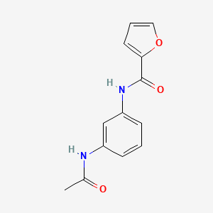 molecular formula C13H12N2O3 B5680754 N-[3-(acetylamino)phenyl]-2-furamide 