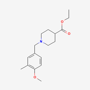 molecular formula C17H25NO3 B5680771 ethyl 1-(4-methoxy-3-methylbenzyl)-4-piperidinecarboxylate 