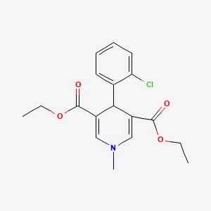 molecular formula C18H20ClNO4 B5680820 diethyl 4-(2-chlorophenyl)-1-methyl-1,4-dihydro-3,5-pyridinedicarboxylate 