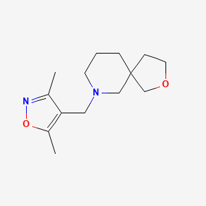 molecular formula C14H22N2O2 B5680831 7-[(3,5-dimethylisoxazol-4-yl)methyl]-2-oxa-7-azaspiro[4.5]decane 
