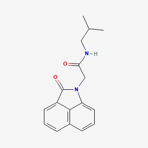molecular formula C17H18N2O2 B5680875 N-isobutyl-2-(2-oxobenzo[cd]indol-1(2H)-yl)acetamide 