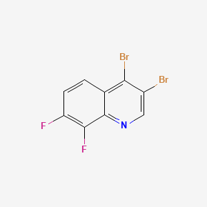B568096 3,4-Dibromo-7,8-difluoroquinoline CAS No. 1209239-27-9