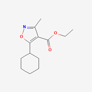 B568106 Ethyl 5-cyclohexyl-3-methylisoxazole-4-carboxylate CAS No. 113841-82-0