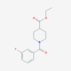 molecular formula C15H18FNO3 B5681064 ethyl 1-(3-fluorobenzoyl)-4-piperidinecarboxylate 