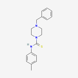 molecular formula C19H23N3S B5681115 4-benzyl-N-(4-methylphenyl)-1-piperazinecarbothioamide 