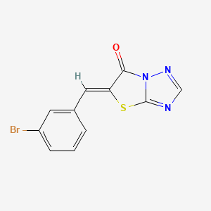 molecular formula C11H6BrN3OS B5681144 5-(3-bromobenzylidene)[1,3]thiazolo[3,2-b][1,2,4]triazol-6(5H)-one 