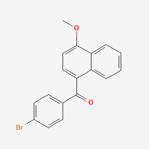 molecular formula C18H13BrO2 B5681172 (4-bromophenyl)(4-methoxy-1-naphthyl)methanone 