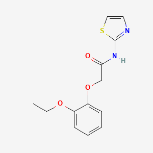 molecular formula C13H14N2O3S B5681186 2-(2-ethoxyphenoxy)-N-1,3-thiazol-2-ylacetamide 