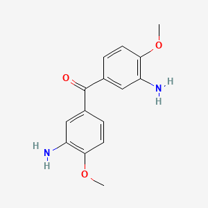 molecular formula C15H16N2O3 B5681251 bis(3-amino-4-methoxyphenyl)methanone CAS No. 71969-51-2