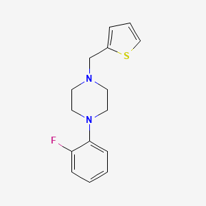 molecular formula C15H17FN2S B5681272 1-(2-fluorophenyl)-4-(2-thienylmethyl)piperazine 
