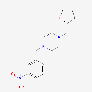 B5681303 1-(2-furylmethyl)-4-(3-nitrobenzyl)piperazine CAS No. 5882-37-1