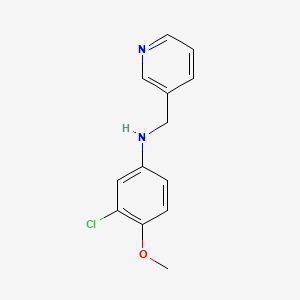 (3-chloro-4-methoxyphenyl)(3-pyridinylmethyl)amine