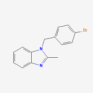 molecular formula C15H13BrN2 B5681373 1-(4-bromobenzyl)-2-methyl-1H-benzimidazole 