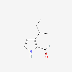molecular formula C9H13NO B568138 3-(sec-Butyl)-1H-pyrrole-2-carbaldehyde CAS No. 117068-04-9
