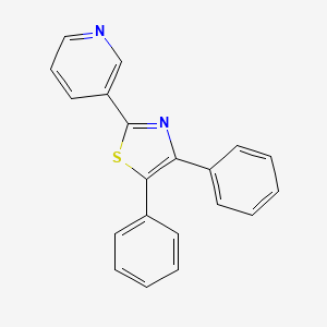 molecular formula C20H14N2S B5681389 3-(4,5-diphenyl-1,3-thiazol-2-yl)pyridine CAS No. 70031-88-8