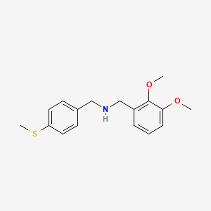 molecular formula C17H21NO2S B5681437 (2,3-dimethoxybenzyl)[4-(methylthio)benzyl]amine 