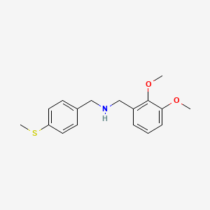 molecular formula C17H21NO2S B5681437 N-(2,3-DIMETHOXYBENZYL)-N-[4-(METHYLSULFANYL)BENZYL]AMINE 