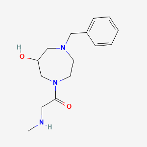 molecular formula C15H23N3O2 B5681445 1-benzyl-4-(N-methylglycyl)-1,4-diazepan-6-ol dihydrochloride 