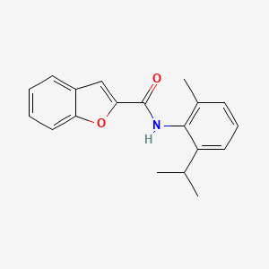 molecular formula C19H19NO2 B5681508 N-(2-isopropyl-6-methylphenyl)-1-benzofuran-2-carboxamide 