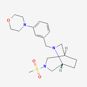 molecular formula C19H29N3O3S B5681545 (1R*,5R*)-3-(methylsulfonyl)-6-(3-morpholin-4-ylbenzyl)-3,6-diazabicyclo[3.2.2]nonane 