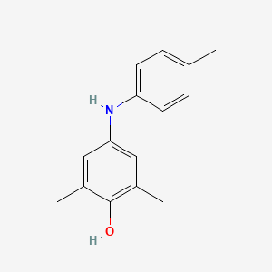 molecular formula C15H17NO B5681553 2,6-dimethyl-4-[(4-methylphenyl)amino]phenol 