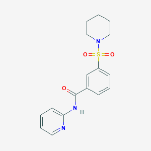 3-(1-piperidinylsulfonyl)-N-2-pyridinylbenzamide