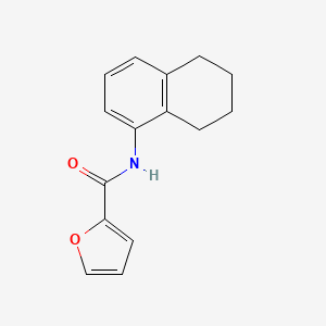 molecular formula C15H15NO2 B5681648 N-(5,6,7,8-tetrahydro-1-naphthalenyl)-2-furamide 
