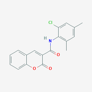 molecular formula C18H14ClNO3 B5681664 N-(2-chloro-4,6-dimethylphenyl)-2-oxo-2H-chromene-3-carboxamide 