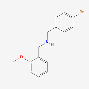 molecular formula C15H16BrNO B5681669 (4-bromobenzyl)(2-methoxybenzyl)amine 