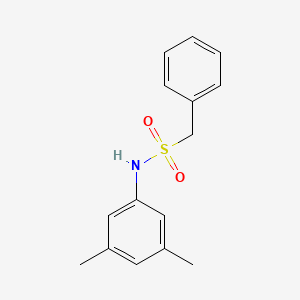 molecular formula C15H17NO2S B5681691 N-(3,5-dimethylphenyl)-1-phenylmethanesulfonamide 
