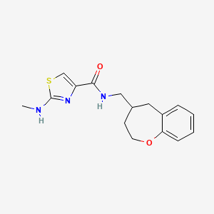 molecular formula C16H19N3O2S B5681710 2-(methylamino)-N-(2,3,4,5-tetrahydro-1-benzoxepin-4-ylmethyl)-1,3-thiazole-4-carboxamide 