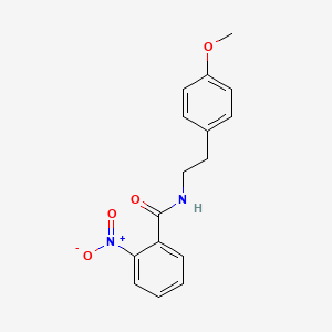 molecular formula C16H16N2O4 B5681715 N-[2-(4-methoxyphenyl)ethyl]-2-nitrobenzamide 