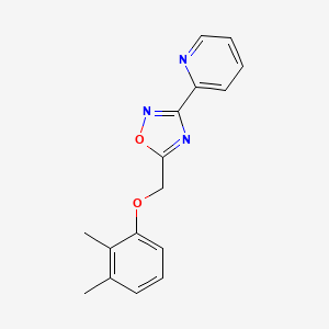 molecular formula C16H15N3O2 B5681745 2-{5-[(2,3-dimethylphenoxy)methyl]-1,2,4-oxadiazol-3-yl}pyridine 