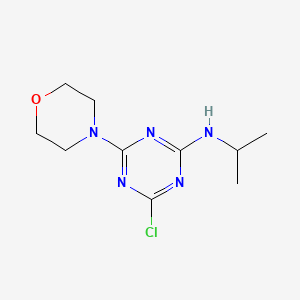 molecular formula C10H16ClN5O B5681770 4-chloro-N-isopropyl-6-(4-morpholinyl)-1,3,5-triazin-2-amine 