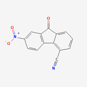 molecular formula C14H6N2O3 B5681804 7-nitro-9-oxo-9H-fluorene-4-carbonitrile 