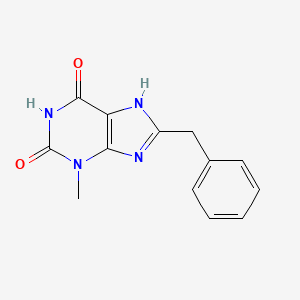 8-benzyl-3-methyl-3,7-dihydro-1H-purine-2,6-dione