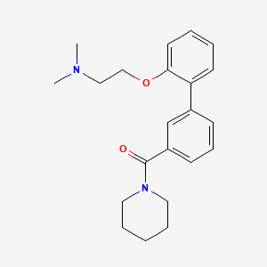 molecular formula C22H28N2O2 B5681906 N,N-dimethyl-2-{[3'-(piperidin-1-ylcarbonyl)biphenyl-2-yl]oxy}ethanamine 
