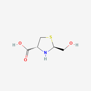 molecular formula C5H9NO3S B568193 (2S,4R)-2-(hydroxymethyl)thiazolidine-4-carboxylic acid CAS No. 124617-04-5